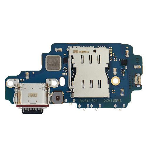 Charging Port Board with Sim Card Reader Compatible for Samsung Galaxy S22 Ultra 5G (S908B) (International Version) (Premium)