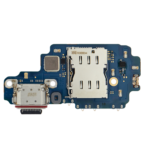 Charging Port Board with Sim Card Reader Compatible for Samsung Galaxy S22 Ultra 5G (S908U) (US Version) (Premium)