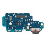 Charging Port Board with Sim Card Reader Compatible for Samsung Galaxy S24 Ultra 5G (S9280) (Dual Card Version) (Premium)