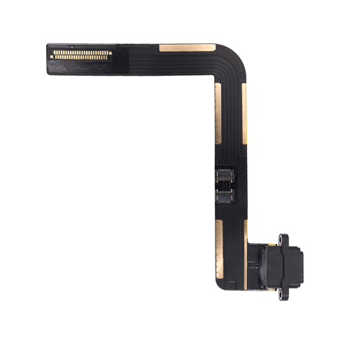 Charging Port Flex Cable Compatible for iPad Air 1 / iPad 5 (2017) / iPad 6 (2018) (Soldering Required) (Aftermarket) - Black
