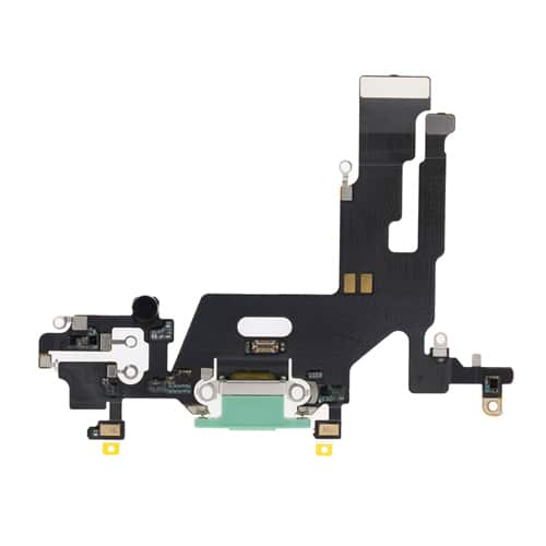 Charging Port Flex Cable Compatible for iPhone 11 (Premium) - Green