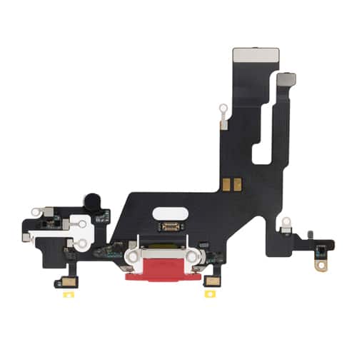 Charging Port Flex Cable Compatible for iPhone 11 (Premium) - Red