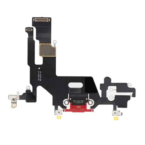 Charging Port Flex Cable Compatible for iPhone 11 (Premium) - Red