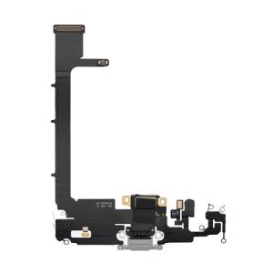 Charging Port Flex Cable Compatible for iPhone 11 Pro Max (Premium) - Silver