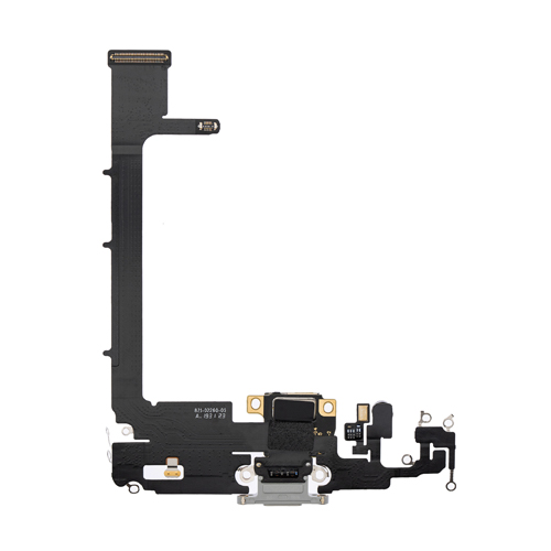 Charging Port Flex Cable Compatible for iPhone 11 Pro Max (Premium) - Silver