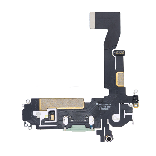 Charging Port Flex Cable Compatible for iPhone 12 / 12 Pro (Premium) - Green