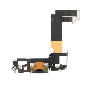 Charging Port Flex Cable Compatible for iPhone 12 Mini (Premium) - Black