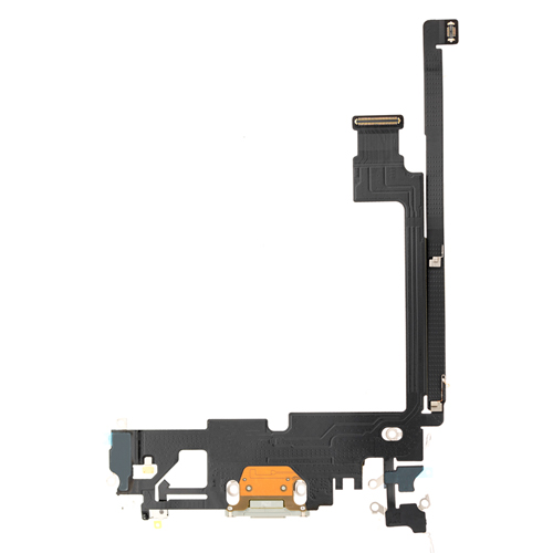 Charging Port Flex Cable Compatible for iPhone 12 Pro Max (Premium) - Silver