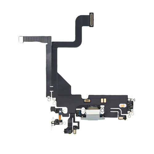 Charging Port Flex Cable Compatible for iPhone 13 Pro (Premium) - Silver