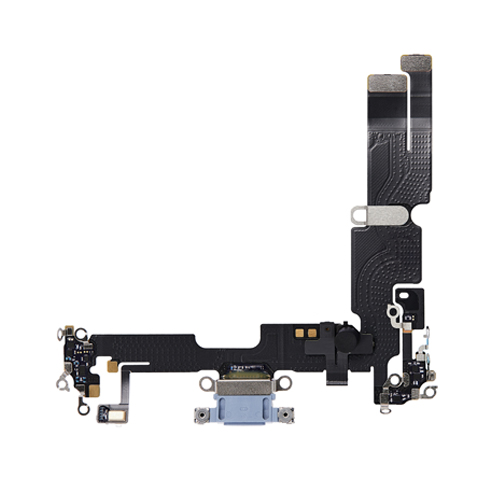 Charging Port Flex Cable Compatible for iPhone 14 Plus (Premium) - Blue