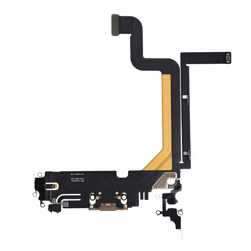 Charging Port Flex Cable Compatible for iPhone 14 Pro Max (Premium) - Gold