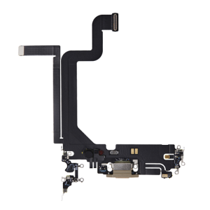 Charging Port Flex Cable Compatible for iPhone 14 Pro Max (Premium) - Gold