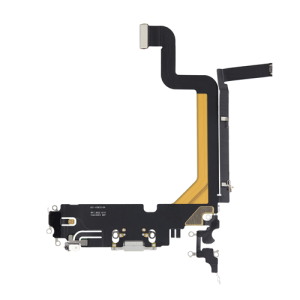 Charging Port Flex Cable Compatible for iPhone 14 Pro Max (Premium) - Silver