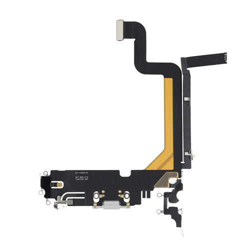 Charging Port Flex Cable Compatible for iPhone 14 Pro Max (Premium) - Silver