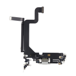 Charging Port Flex Cable Compatible for iPhone 14 Pro Max (Premium) - Silver