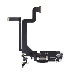 Charging Port Flex Cable Compatible for iPhone 14 Pro Max (Premium) - Space Black