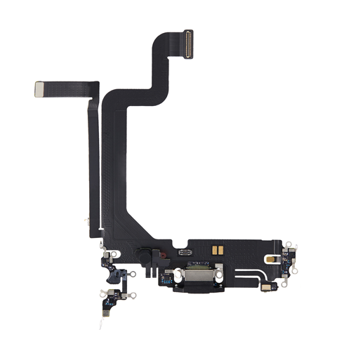 Charging Port Flex Cable Compatible for iPhone 14 Pro Max (Premium) - Space Black