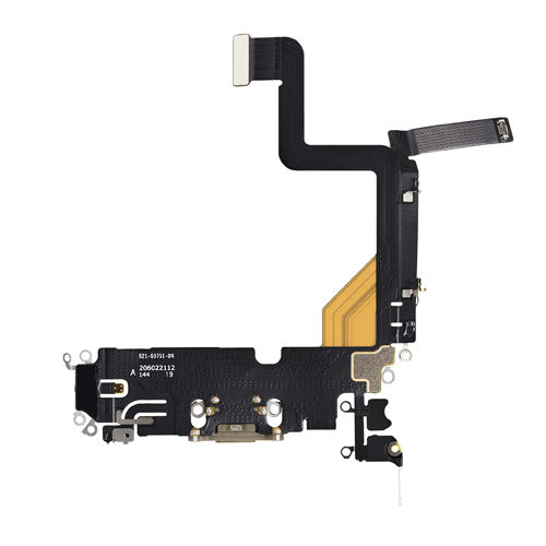 Charging Port Flex Cable Compatible for iPhone 14 Pro (Premium) - Gold