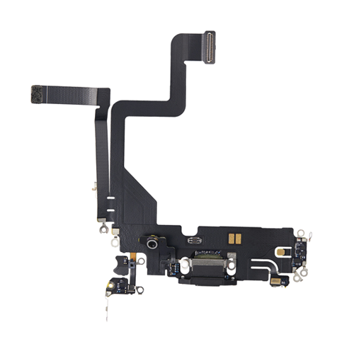 Charging Port Flex Cable Compatible for iPhone 14 Pro (Premium) - Space Black