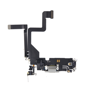Charging Port Flex Cable Compatible for iPhone 14 Pro (Premium) - Silver