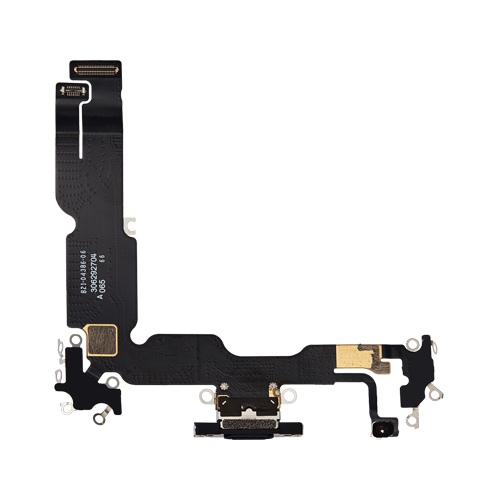 Charging Port Flex Cable Compatible for iPhone 15 Plus (Premium) - Black
