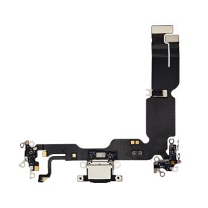 Charging Port Flex Cable Compatible for iPhone 15 Plus (Premium) - Black
