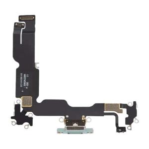 Charging Port Flex Cable Compatible for iPhone 15 Plus (Premium) - Green