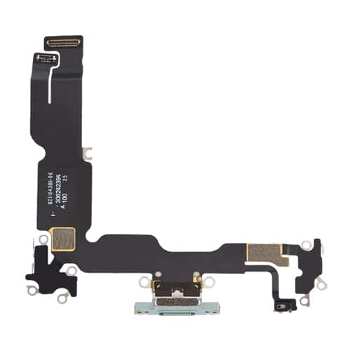 Charging Port Flex Cable Compatible for iPhone 15 Plus (Premium) - Green