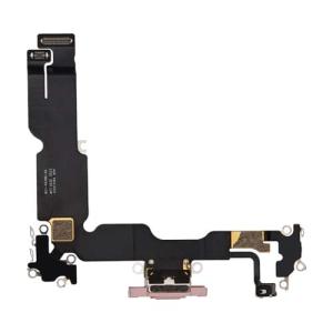 Charging Port Flex Cable Compatible for iPhone 15 Plus (Premium) - Pink