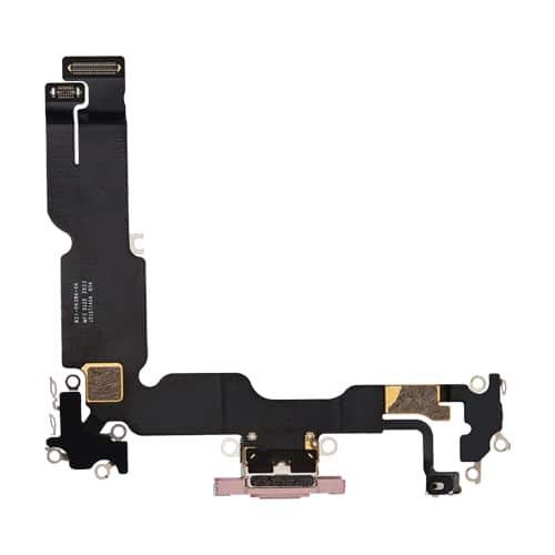 Charging Port Flex Cable Compatible for iPhone 15 Plus (Premium) - Pink