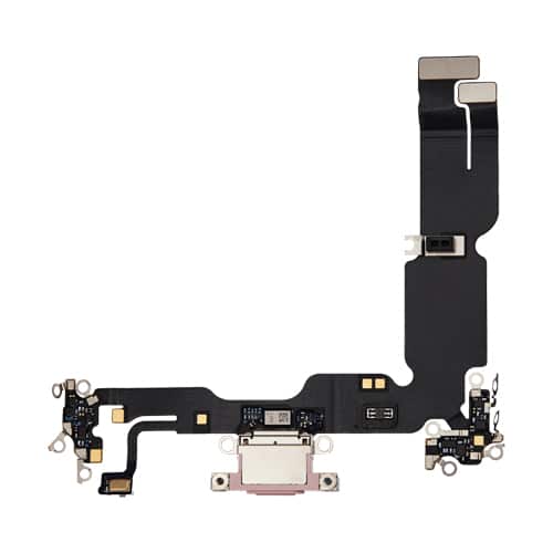 Charging Port Flex Cable Compatible for iPhone 15 Plus (Premium) - Pink