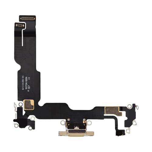Charging Port Flex Cable Compatible for iPhone 15 Plus (Premium) - Yellow