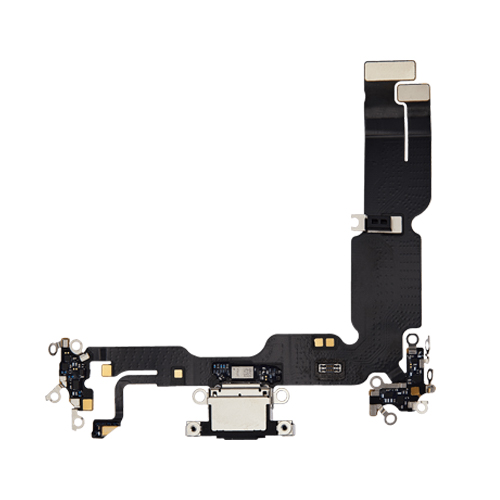 Charging Port Flex Cable Compatible for iPhone 15 Plus (Premium) - Black