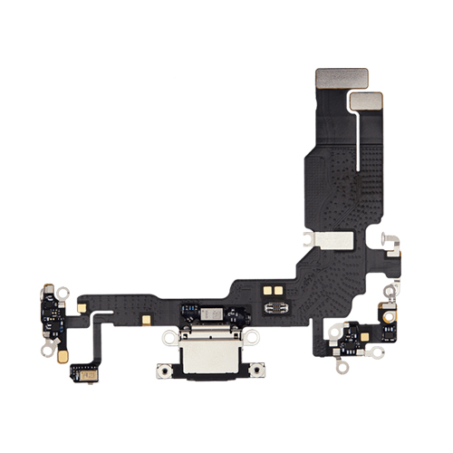 Charging Port Flex Cable Compatible for iPhone 15 (Premium) - Black
