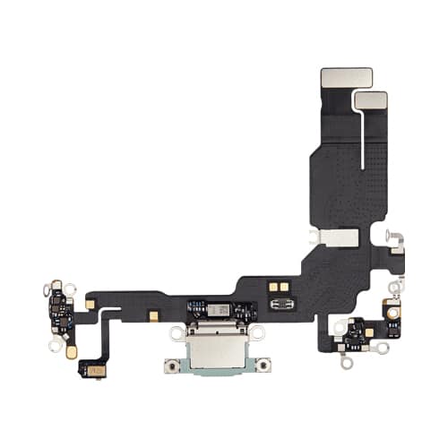 Charging Port Flex Cable Compatible for iPhone 15 (Premium) - Green