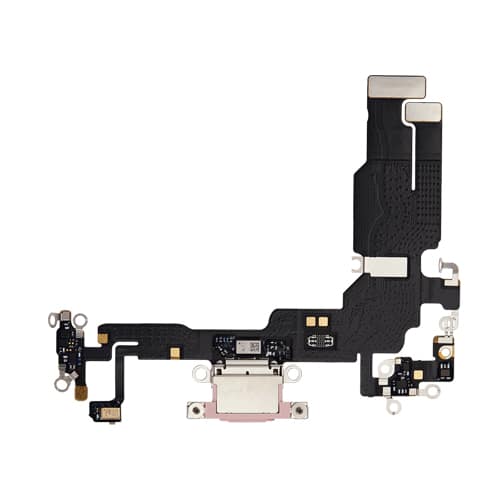 Charging Port Flex Cable Compatible for iPhone 15 (Premium) - Pink