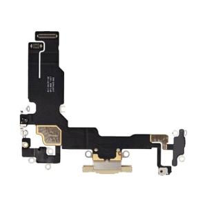 Charging Port Flex Cable Compatible for iPhone 15 (Premium) - Yellow