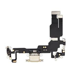 Charging Port Flex Cable Compatible for iPhone 15 (Premium) - Yellow