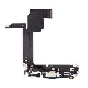 Charging Port Flex Cable Compatible for iPhone 15 Pro Max (Premium) - Blue Titanium