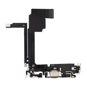 Charging Port Flex Cable Compatible for iPhone 15 Pro Max (Premium) - Natural Titanium