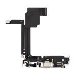 Charging Port Flex Cable Compatible for iPhone 15 Pro Max (Premium) - White Titanium