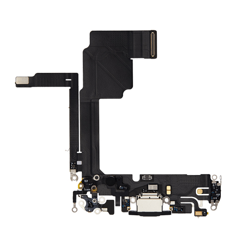 Charging Port Flex Cable Compatible for iPhone 15 Pro (Aftermarket) - Black Titanium