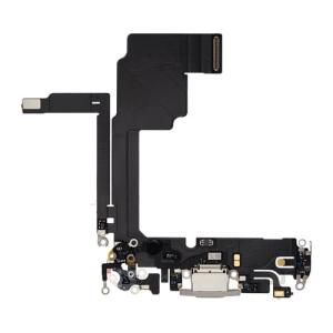 Charging Port Flex Cable Compatible for iPhone 15 Pro (Premium) - White Titanium