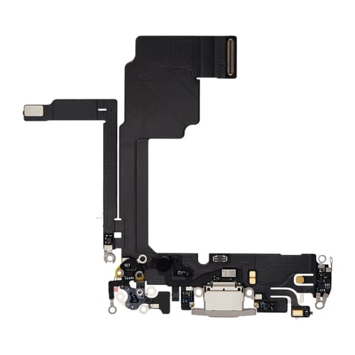 Charging Port Flex Cable Compatible for iPhone 15 Pro (Premium) - White Titanium