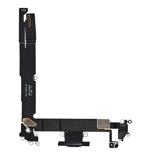 Charging Port Flex Cable Compatible for iPhone 16 Plus (Premium) - Black