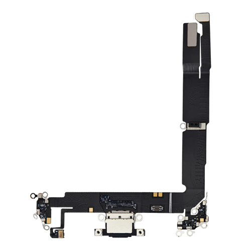 Charging Port Flex Cable Compatible for iPhone 16 Plus (Aftermarket) - Black