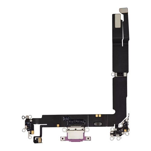 Charging Port Flex Cable Compatible for iPhone 16 Plus (Premium) - Pink