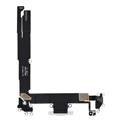 Charging Port Flex Cable Compatible for iPhone 16 Plus (Premium) - White
