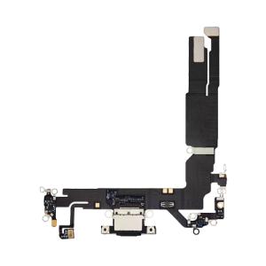 Charging Port Flex Cable Compatible for iPhone 16 (Aftermarket) - Black
