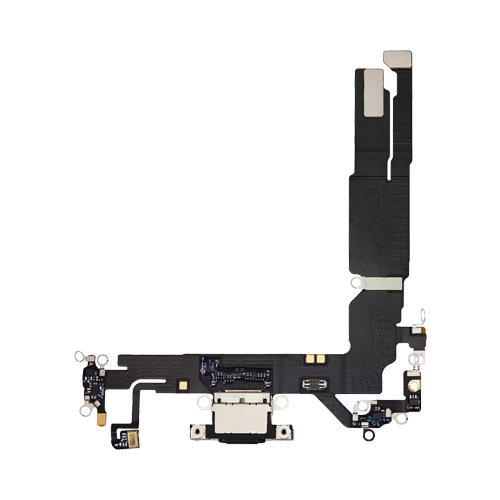 Charging Port Flex Cable Compatible for iPhone 16 (Premium) - Black